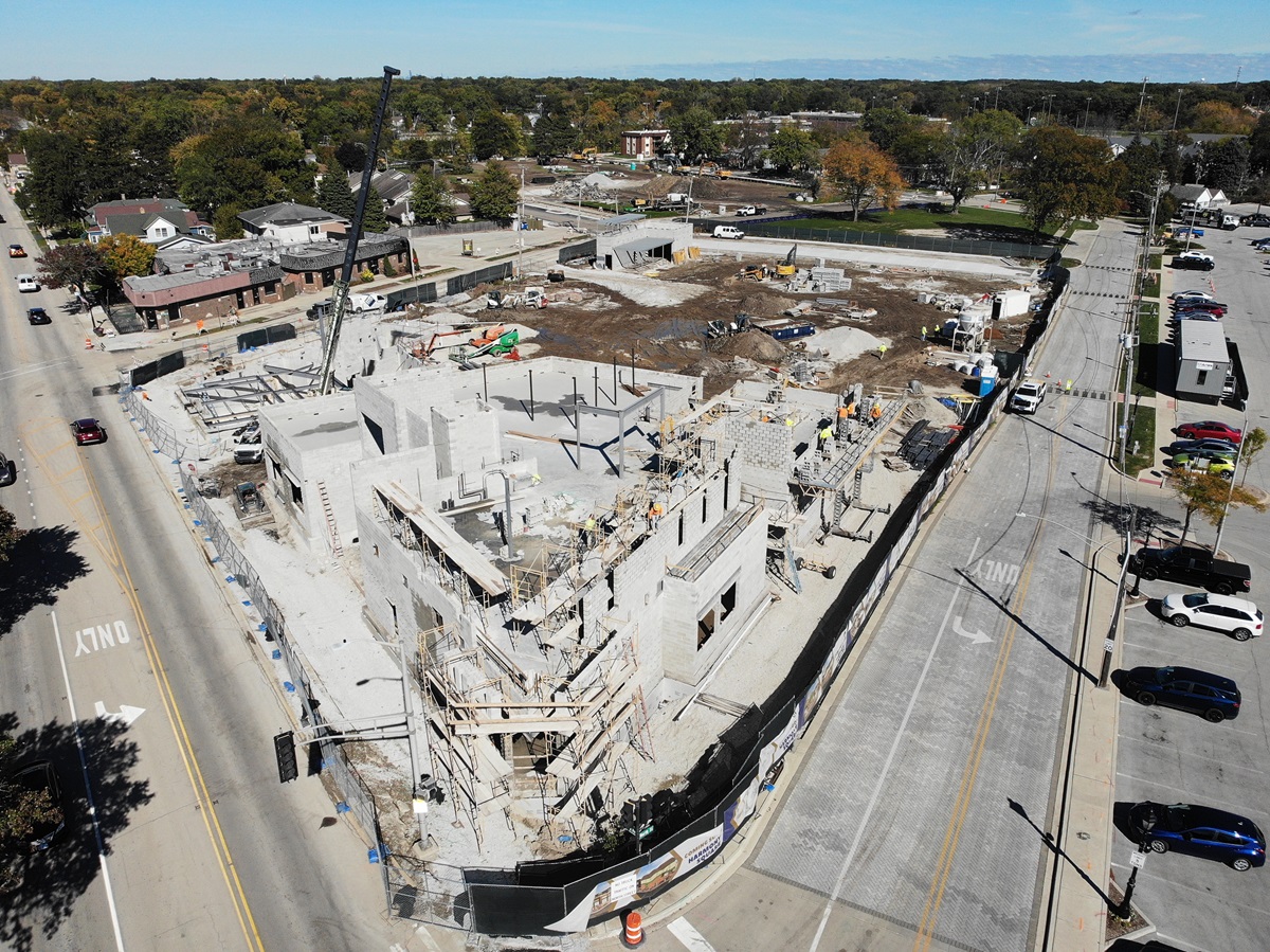 Harmony Square construction on October 16, 2024